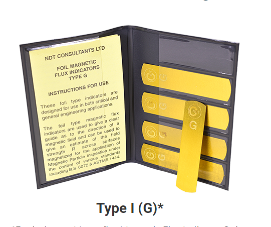 NDT Laminierte Magnetflussstreifen Typ G Burmah-Castrol 5 Streifen für die Magnetpulverprüfung von Armaturen 1