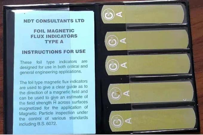 NDT Laminierte Magnetflussstreifen Typ G Burmah-Castrol 5 Streifen für die Magnetpulverprüfung von Armaturen 2