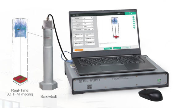 HPA-22T1 64-Kanal-Full Parallel Phased Array TFM Echtzeit-3D Ultraschall-Bildgebungssystem mit Verzögerung 0-40 μs und P 2.5ns
