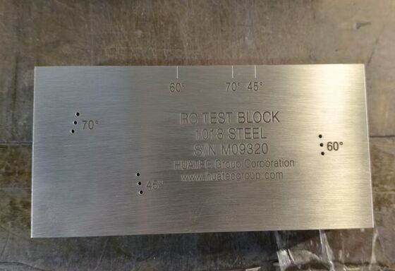 AWS D1.1/D1.1M-2015 RC Auflösung Ultraschallkalibrierblock für Winkelstrahlwandler