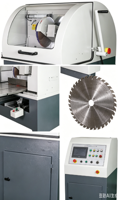 HC-350A Vertikalmetallographische Probenschneidemaschine Φ110mm Max Schnitt 4KW Wasserkühlung Probenabschneidegerät