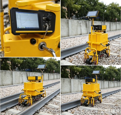 FD-GT-20 Leichtbahn Ultraschallfehlerdetektor 10 Kanäle A/B Scan WIFI GPS Cloud Storage Eisenbahnstreckenfehlerprüfung Trolley