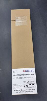 HUATEC D7 Industrieller Röntgenfilm 100 mm x 480 mm, 100 Blatt pro Beutel