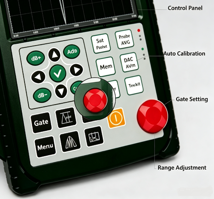 TG‑UT10 Waveform Multimode Ultrasonic Flaw Detector & Thickness Gauge 0.001mm Resolution IP65 Waterproof NDT Tester
