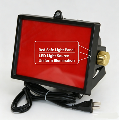 DG-20A NDT Darkroom Red LED Safe Light Stepless Dimmable For X‑ray Radiographic Inspection Dark Room