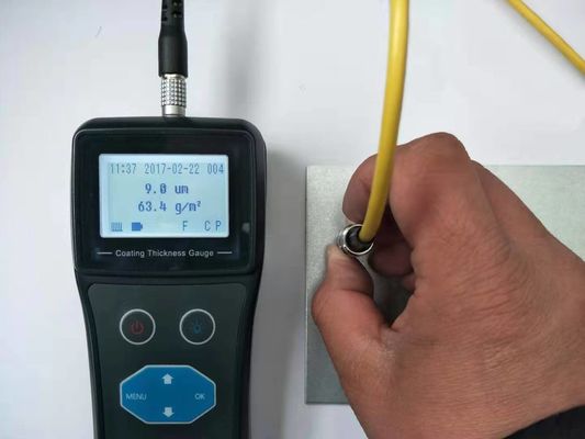 TG-6101 Tragbares F/N-Sonden-Beschichtungsdickenmessgerät 0-1500 µm Metall-Lackschichtdickenprüfgerät mit Dichte- und Gewichtsmessung