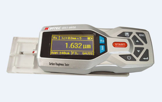 SRT-6600 Tragbares Hand-Oberflächenrauheitsmessgerät, 160 μm Bereich, 14 Rauheitsparameter, OLED-Display, Metallgehäuse-Rauheitsmessgerät