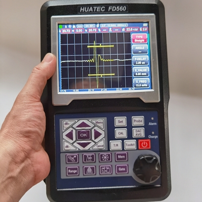 HUATEC 20-2000Hz Ultraschallfehlerdetektor FD560 mit Abstoßungsunterdrückung 0 bis 80% Vollbildschirmhöhe