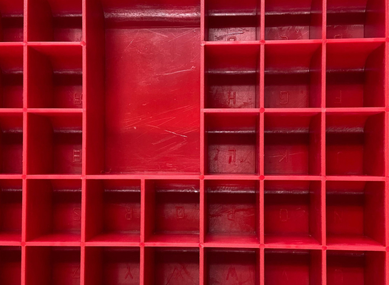 Rote Blei Nummer Box Blei Marker Box Zubehör für Röntgenfehlerdetektor