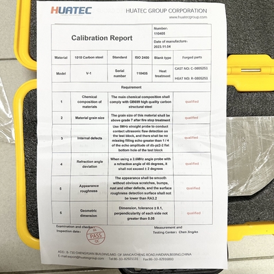 IIW V-1 CS SS AL Material UT Kalibrierblöcke NDT Instrument