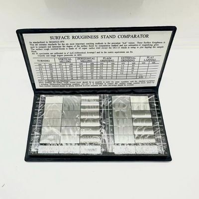 Rauheitsvergleichsblock-Set Ra 0,025–6,3 µm für die Inspektion von Metallbearbeitungen