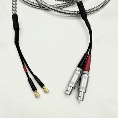 Hochtemperatur Lemo 01-Microdot Doppel-Kabel für ZfP-Geräte