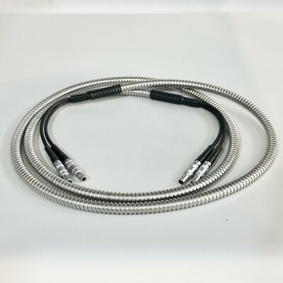 Hochtemperatur Lemo 00-Lemo 00 TR Kabel mit Stahlmantel für UT-Fehlerprüfmaschine