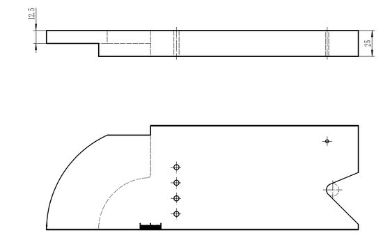 PAUT Radius Kalibrierung IIW Block ISO 19675 Metrisch