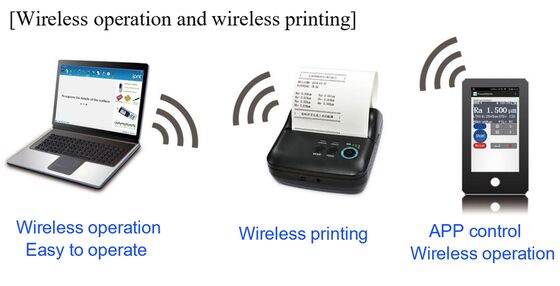 SRT-6610 Farb-LCD 13 Parameter Drahtloses Synchrones Mobiltelefon-APP Oberflächenrauheitsmessgerät