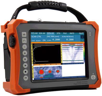 HPA-500 Portable Phased Array Ultraschallfehlerdetektor mit 11-Zoll-TFT-Display, 160-Pin-PA-Port und 16G RAM