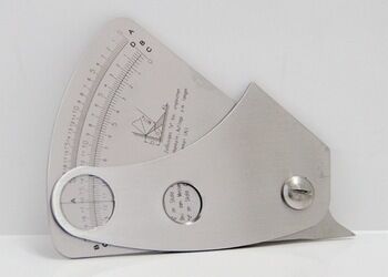 Portable Multi-Function Fan Shape Welding Gauge für die Messung von Fillet, Unterschnitt und Spalt