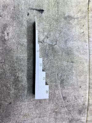 Industrielle NDT 6 Stufen Dicke Kalibrierung Block für Ultraschall Dicke Gauge Kalibrierung