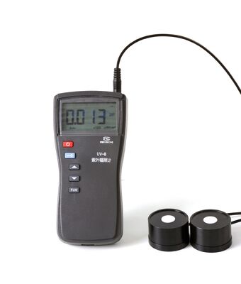 UV-B Tragbares UV-Bestrahlungsstärkemessgerät 254 nm und 297 nm Doppelsonde 0,1 ~ 200.000 μW/cm² UV-Radiometer