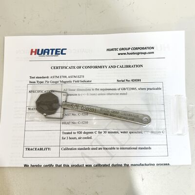 Octagonal Pie Gauge Magnetic Field Indicator Standard Octagonal Pattern MPI Magnetic Particle Inspection Field Test Piece