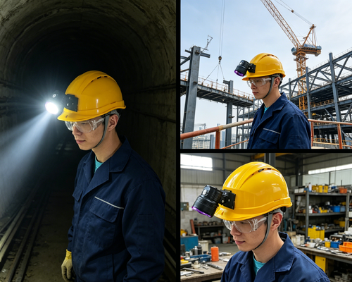 DG-90H Tragbare Helm-UV-Taschenlampe, verstellbarer Winkel, Dual-Use-Hand- und Kopfmontage, industrielle UV-Prüfleuchte