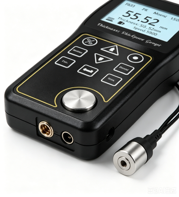 TG-100B Portable Ultrasonic Thickness Meter 0.01mm Resolution LED Backlight LCD 500 Groups Storage NDT Measuring Instrument