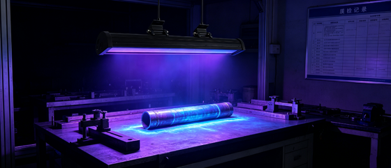 DG-630 Hoche Strahlende Hängende UV-Schwarzlichtlampe für die Fehlerinspektion von Öl- und Gaspipelines